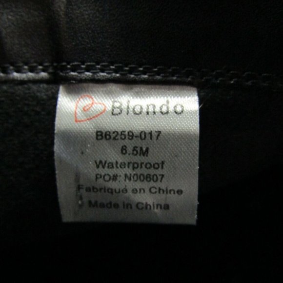 Blondo Boots Black Size 6.5 Waterproof Leather Riding Boots NEW no tags - Picture 11 of 16
